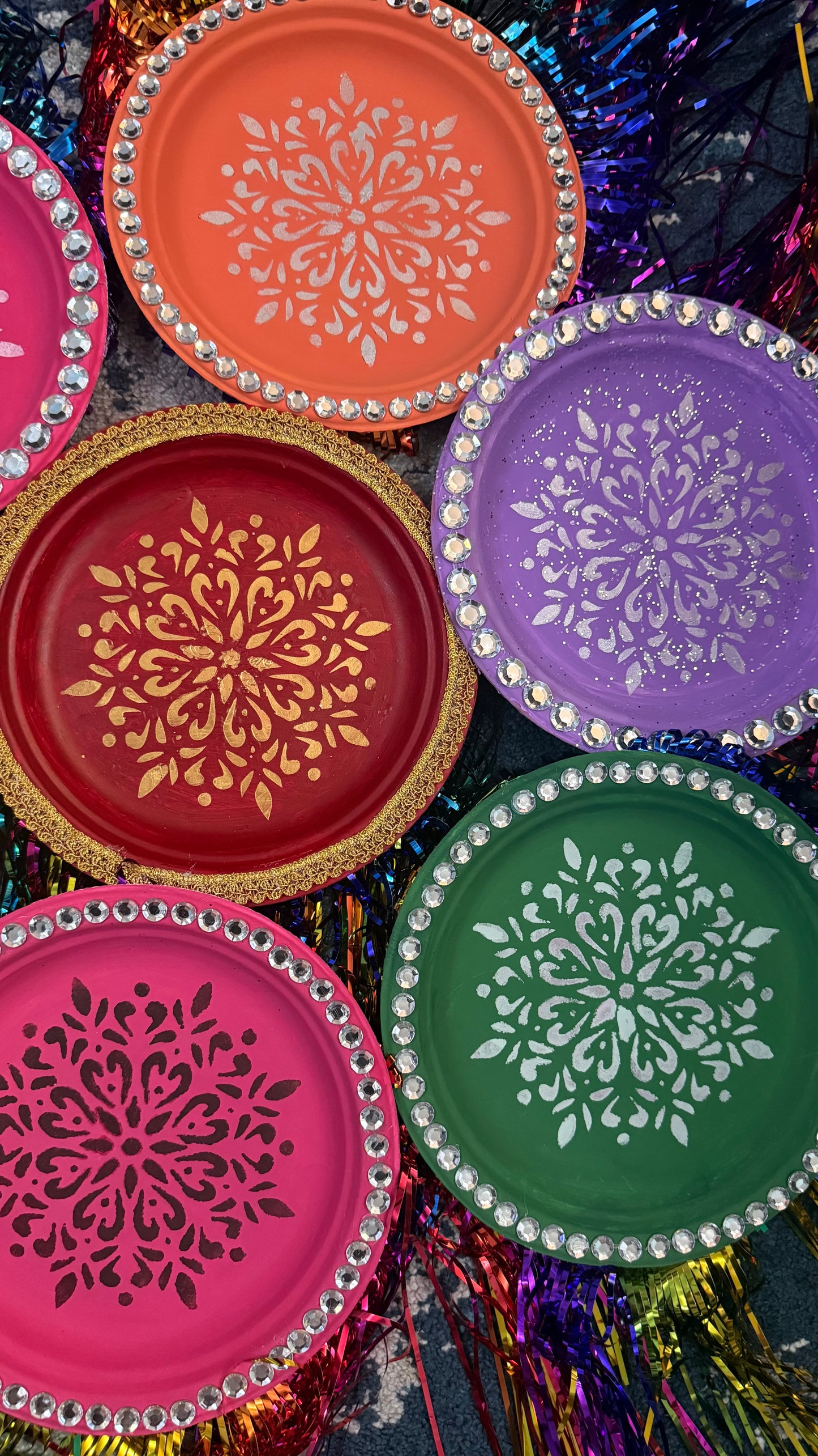 Custom paper Mehndi plates