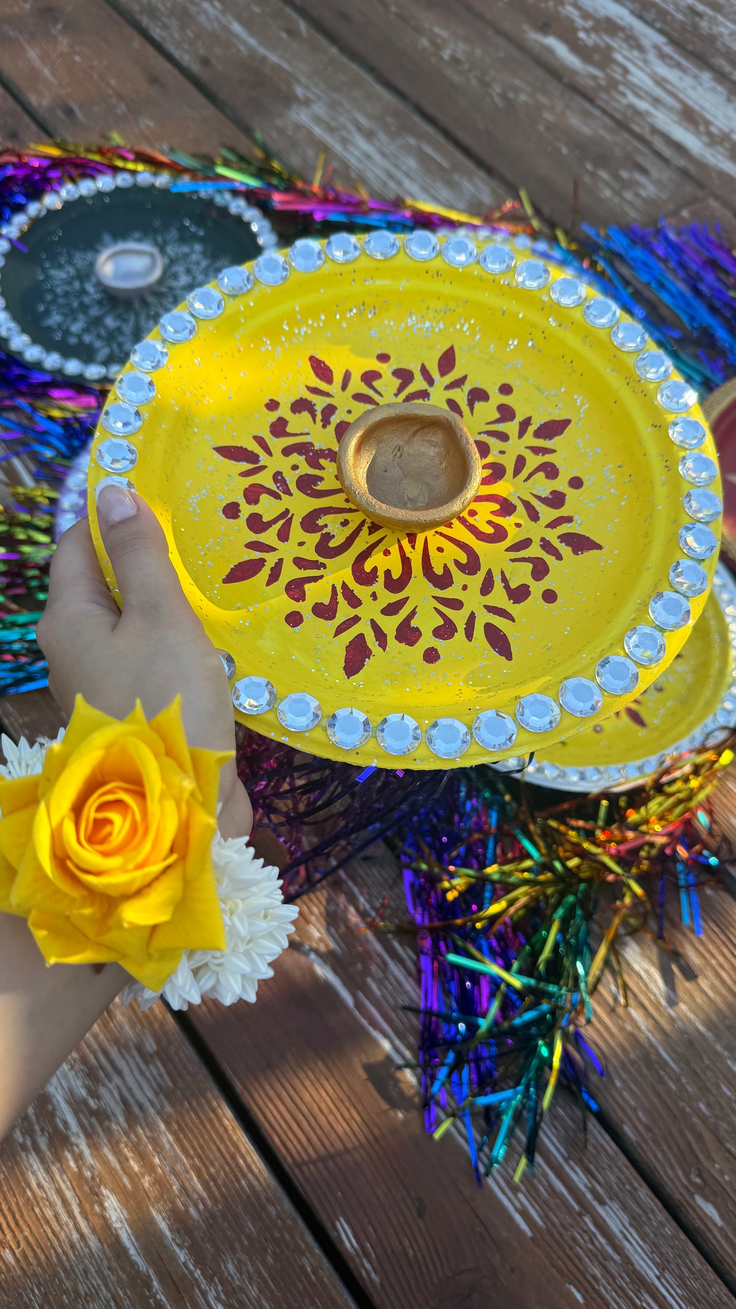 Custom paper Mehndi plates