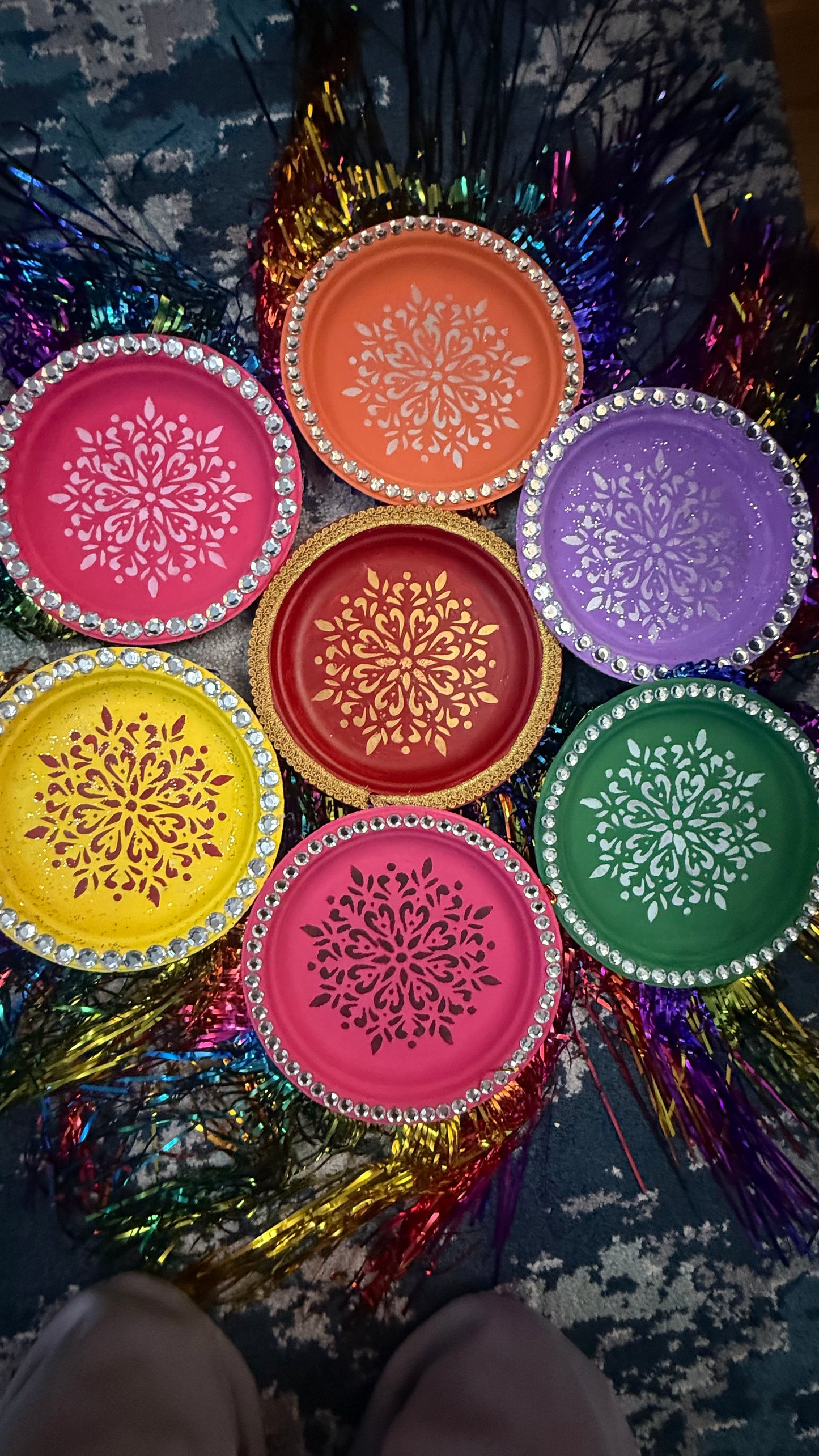 Custom paper Mehndi plates